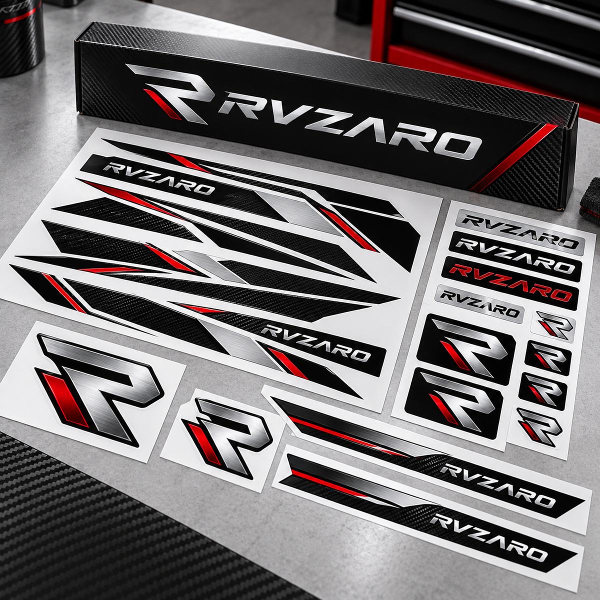 RVZARO Redline Decal Set